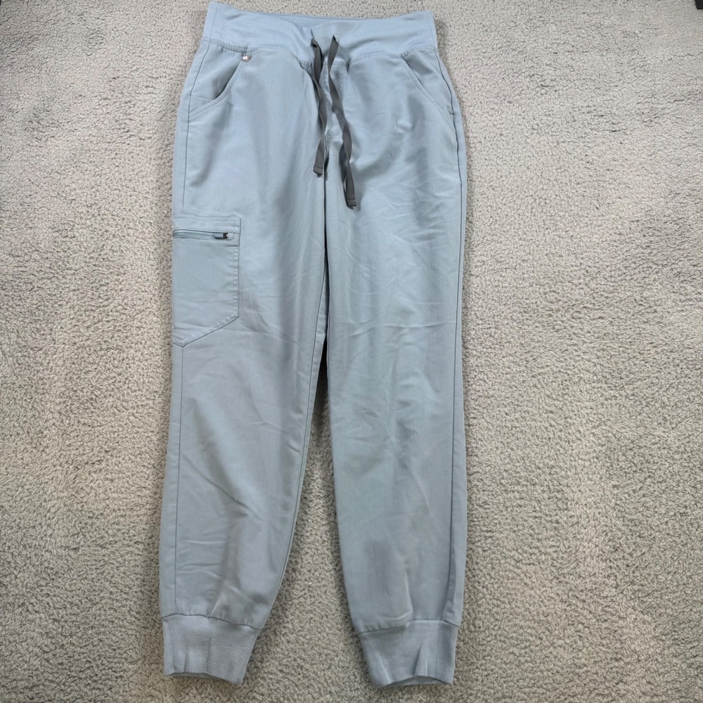 FIGS Zamora Scrub Pants Technical Collection Light Blue Women's S Petite‎